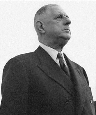 De Gaulle, en 1961, mais l'article traite de l'appel du 18 juin