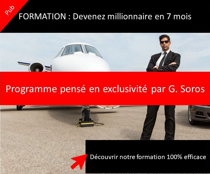 Publicité formation comment devenir millionnaire. Compte CPF foireux