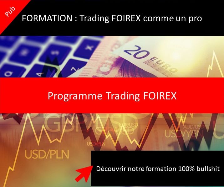 Publicité formation trading FOREX. Compte CPF foireux