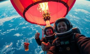 Ces astro-Crésus qui pétaradent vers l'infini : on sauve la planète… Une montgolfière de luxe à la fois ! Ces "Space Cowboys" friment au lieu d'agir pour le climat.
