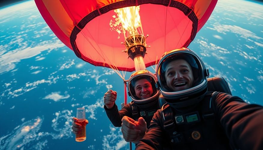 Ces astro-Crésus qui pétaradent vers l'infini : on sauve la planète… Une montgolfière de luxe à la fois ! Ces "Space Cowboys" friment au lieu d'agir pour le climat.