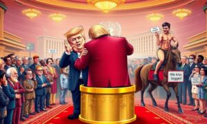 Trump choque le monde avec un doigt d'honneur diplomatique. Paradoxalement, les pays se bousculent pour répondre au "kiss my ass"