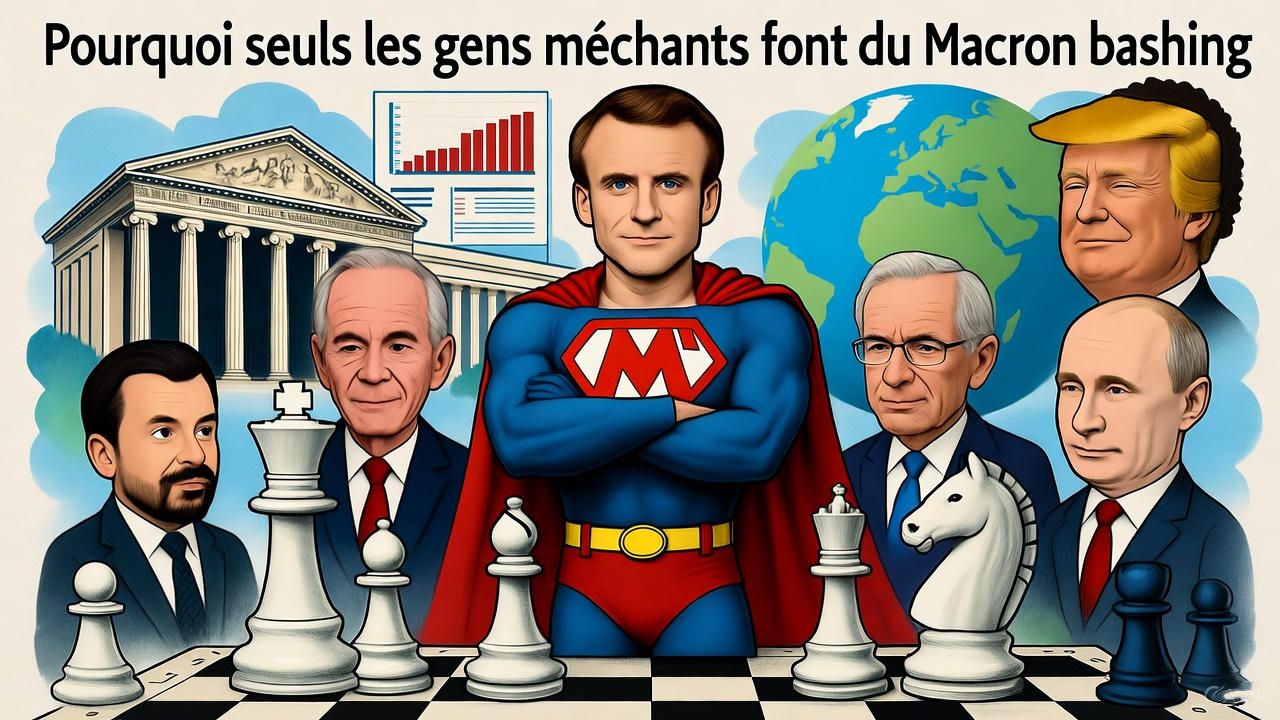 Manu, sauveur en costard : réformes, nominations rusées, diplo impériale. Basher ? Pour les méchants ! Vive la Start-up Nation en guerre (contre l'ennui)